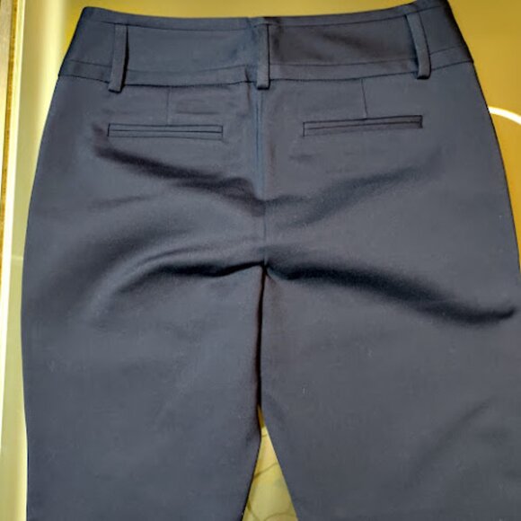 DONNA KARAN High Rise Straight Leg Stretch Dress Pants Cotton Blend Structured 4 - Picture 7 of 13